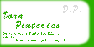 dora pinterics business card